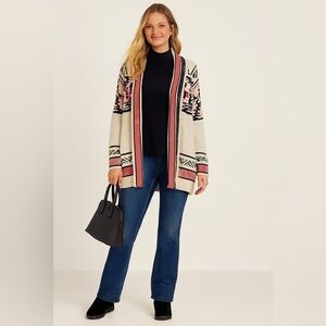 Pink Owl Black and PinkTribal look sweater